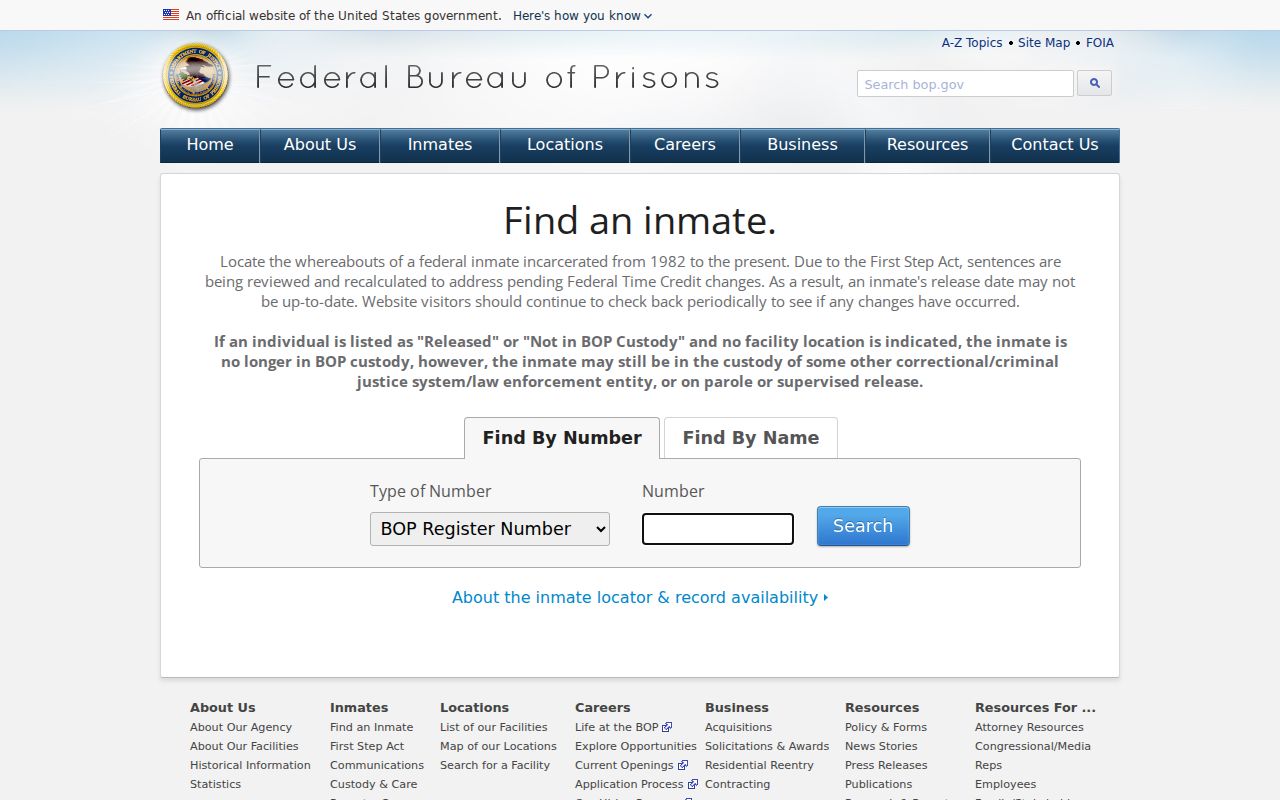 Newington criminal records federal inmate locator