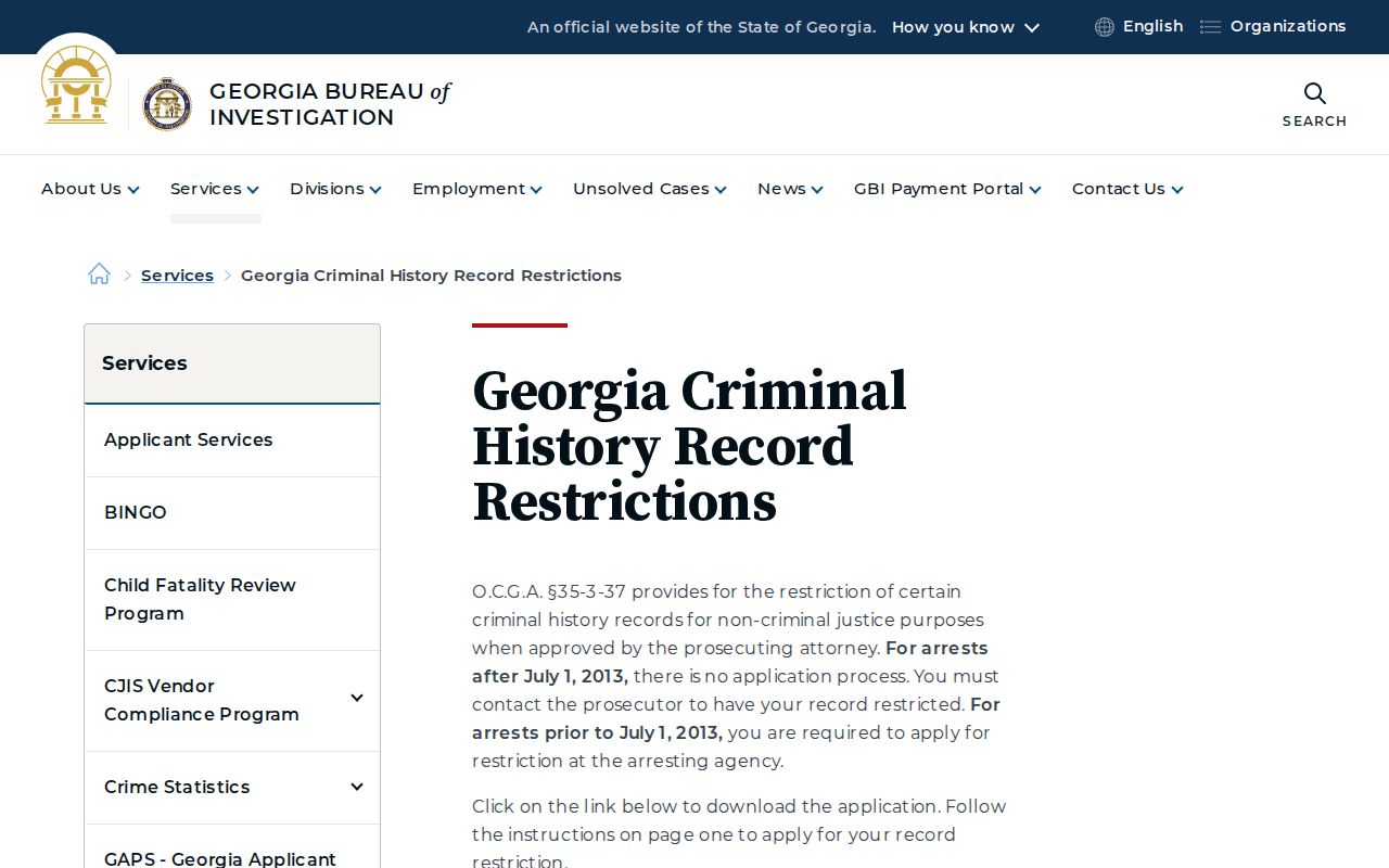 Screven County sex offender search and Georgia record restrictions