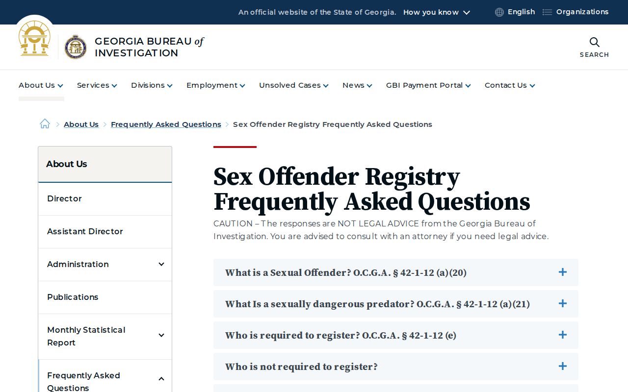 Screven County sex offender registry search FAQ